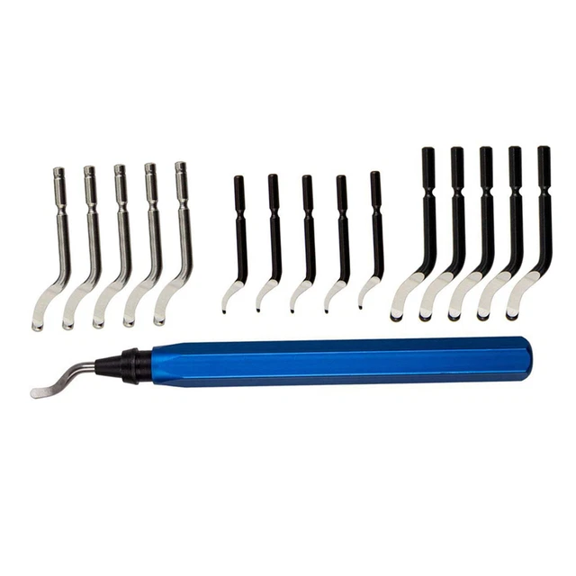 Deburring Tool With High Speed Steel Blades Works on Metal Resin Plastic Edges