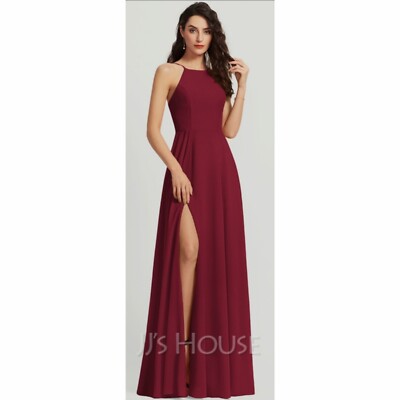 Neuf Avec étiquettes Femme JJs House TEAL Robe Taille 2 mariages/Special Occasions sans manches 