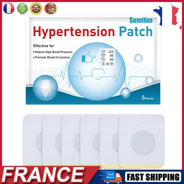6x Hypertension Patch Headache Relief Reduce High Blood Pressure Herbal Plaster