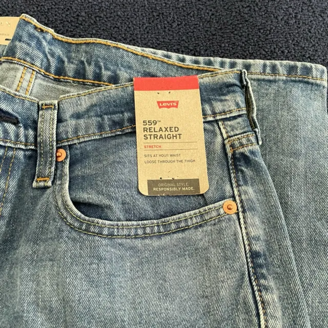 Levi's 559 RELAXED STRAIGHT FIT MEN'S JEANS Dark Wash Men's 29 x 30 NWT