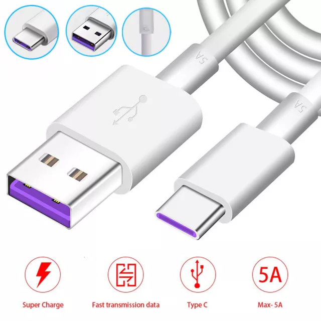 USB C Schnell Ladekabel Kabel Typ C Datenkabel Samsung Huawei Handy Tablet DE