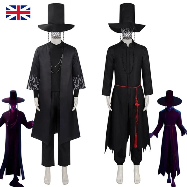 Costume Cosplay Complet Demon Hunters Saja Boys Jinu Pour Homme - Manteau, Chemise, Pantalon, Chapeau - Halloween, Fête Déguisée