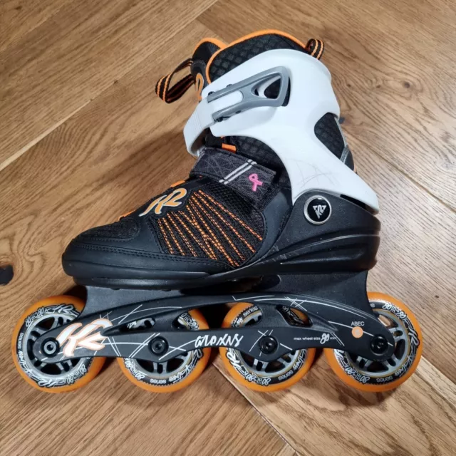 K2 Alexis 80 Womens Kids Inline Skates Rollerblades Size 3.5 Soft Boot Girls