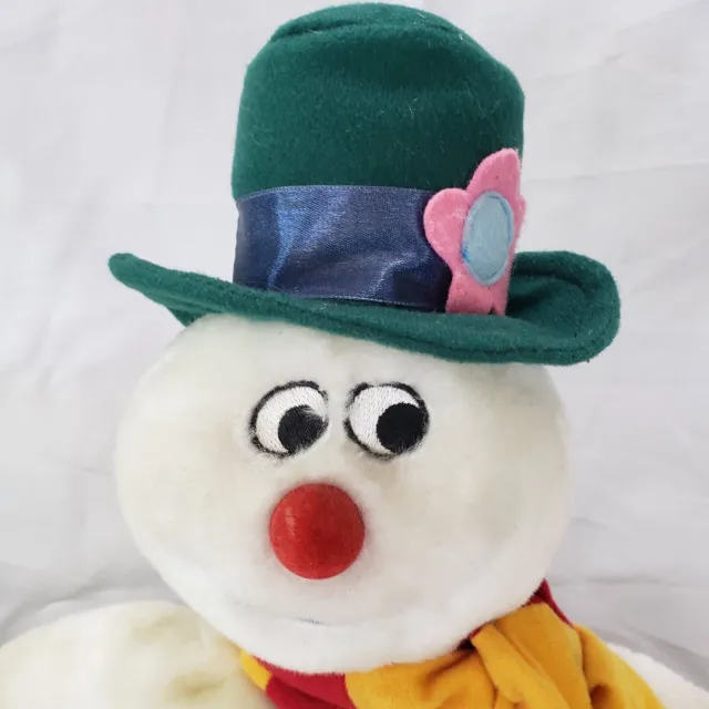 Gemmy Frosty The Snowman Singing Dancing Plush 12 Inch READ Rare Green Hat 2