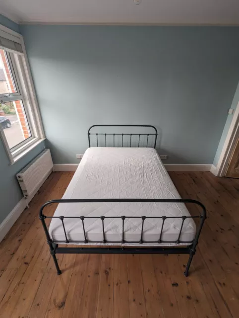 Victorian cast iron double bed