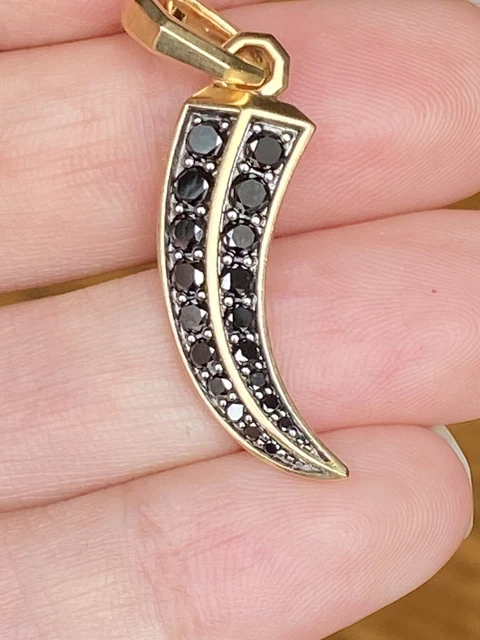David Yurman 18k Yellow Gold Diamond Roman Claw Pendant 37mm 1 3/8” 1.02ct $2100 David Yurman 18k Yellow Gold Diamond Roman Claw Pendant 37mm 1 3/8” 1.02ct $2100