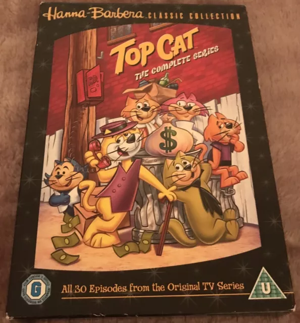 Top Cat Dvd Oop Rare The Complete Series Classic Animated Cartoon 5 Disc