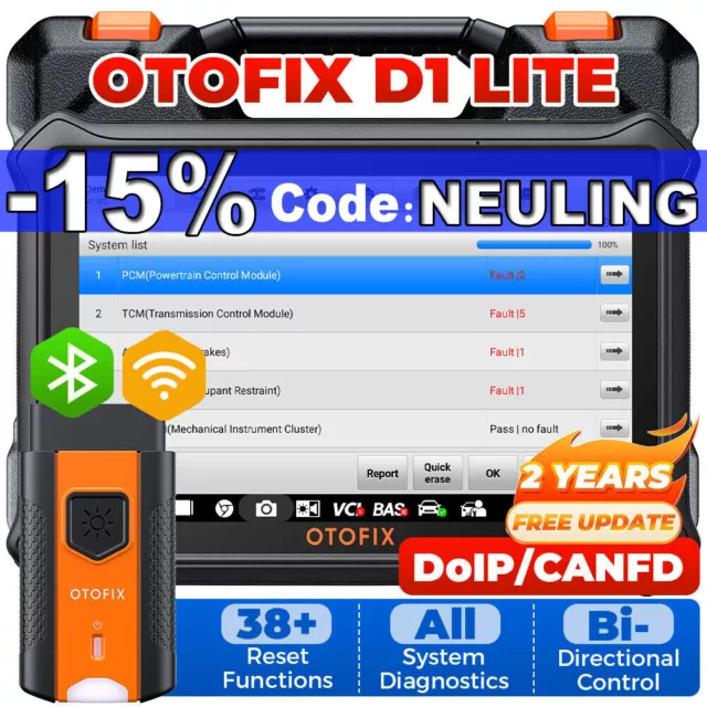 2024 OTOFIX D1 Lite KFZ Diagnosegerät Profi Auto OBD2 Scanner ALLE SYSTEM TPMS