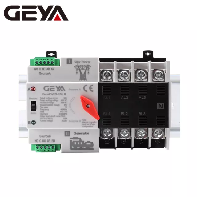 GEYA Commutateu de conversion automatique double alimentation 4P Grid Generato