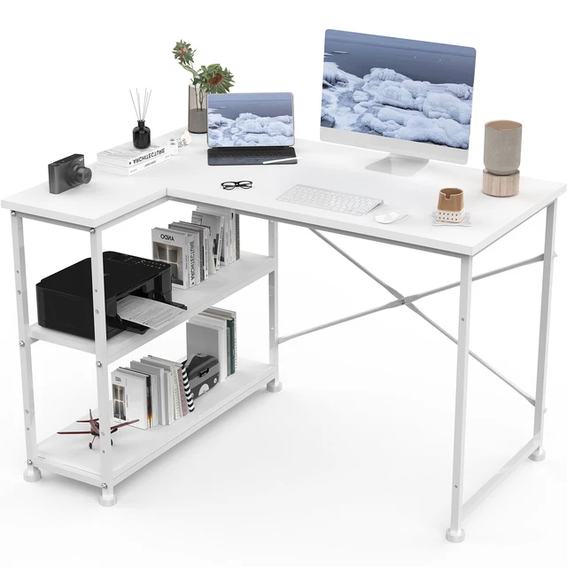 WOLTU Schreibtisch Weiß,120x60 Cm, Bürotisch Mit  Produktbild-Vorschau 10