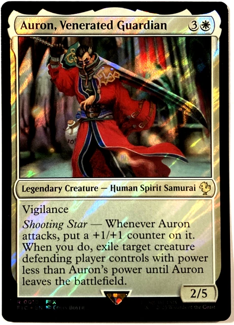 mtg auron final fantasy Auron, Venerated Guardian [FINAL Commander] Near Mint? I built an Auron commander