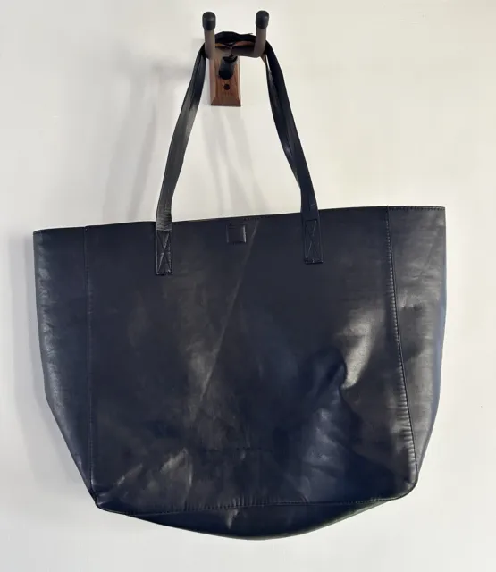Chico's Reversible Black/Brown Tote Handbag Purse 👜