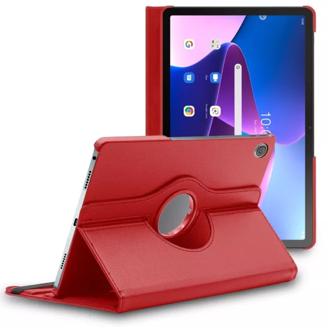 Housse tablette 10.1 pouces protection simili cuir Rouge