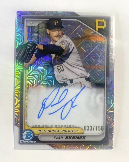 2024 BOWMAN AUTO Paul Skenes HTA Choice réfracteur chrome / 150 Auto