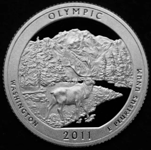 2011 S Olympic Washington Mint Silver Proof ATB National Parks from Proof Set