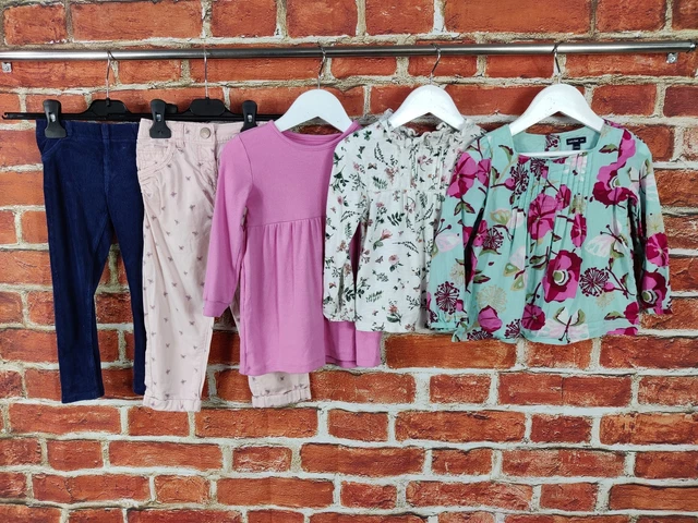 Girls Bundle Age 2-3 Years Next M&S Trousers Dress Blouse Top Floral Cord 98Cm