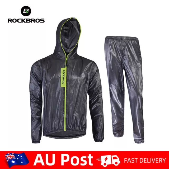 ROCKBROS Cycling Bicycle Jersey Waterproof Raincoat MTB Road Bike Jacket Reflect