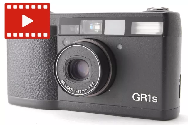 LCD Works! [MINT] Ricoh GR1s Black Point & Shoot 35mm Film Camera From JAPAN