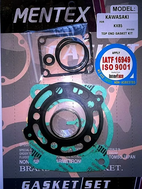 Kx85 Set Guarnizioni Top End 2020 Kawasaki. Testa Base Powervalve Motocross