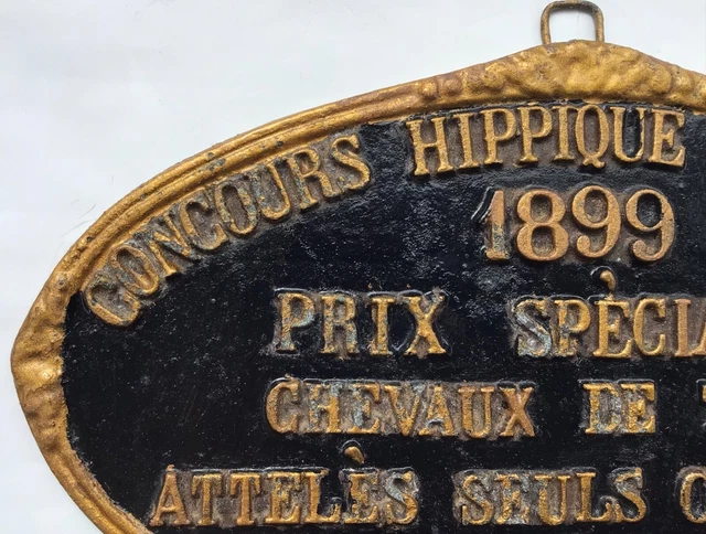 Plaque De Concours Hippique – Ronde Alu – Endurance 1994 – Trophée Cheval