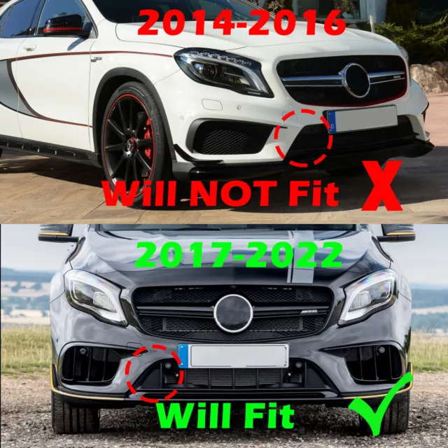 Kühlergrill Grill Für Mercedes Benz GLA45 AMG GLA X156 GT Stoßstange Gitter Neu 2