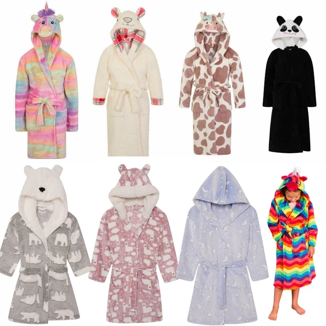 Abito in pile per ragazze ragazzi bambini vestiti abito animale età 3 - 10 anni