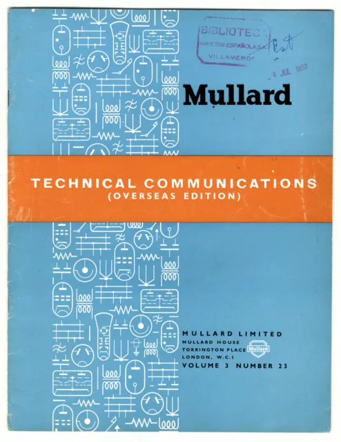 Mullard - Technical Comunications - Volume 3 - Number 23 - May 1955