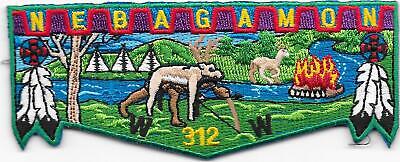 Nebagamon Lodge 312 Order of the Arrow OA Flap Boy Scouts of America BSA