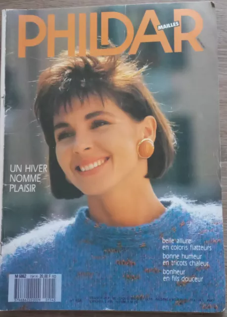 CATALOGUE TRICOT PHILDAR n°154 HIVER  MODELES  POUR FEMME ET HOMME