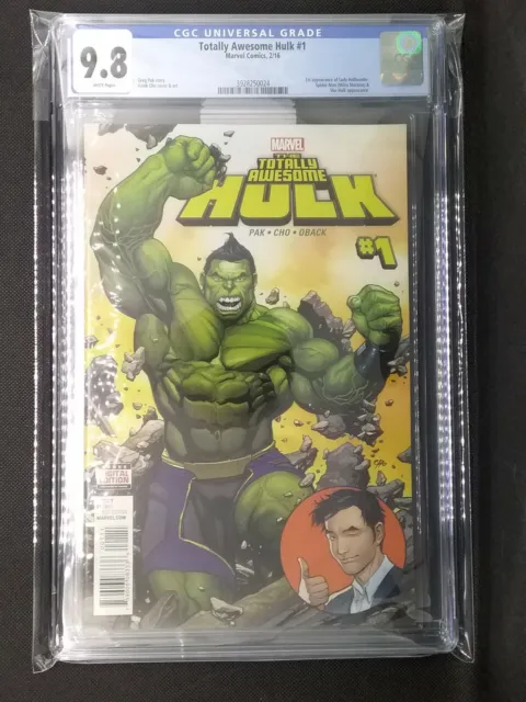 Totally Awesome Hulk #1 CGC 9.8 First Cho as Hulk 1st Print Marvel Comics 🔥 🔥