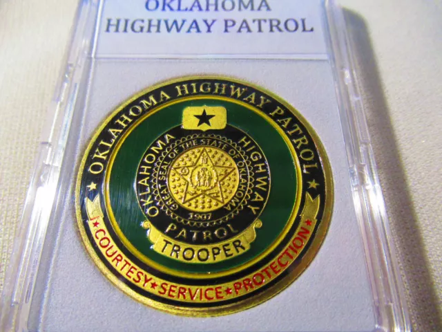Oklahoma Highway Patrol Challenge Coin