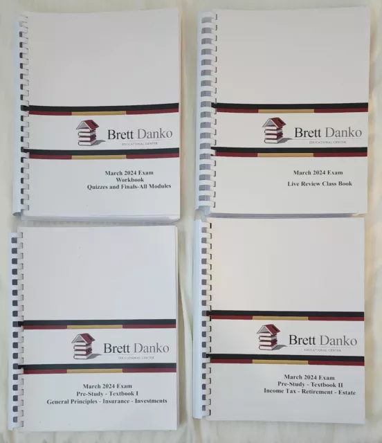DANKO MARCH 2024 CFP Exam Review Study books, questions book, flash