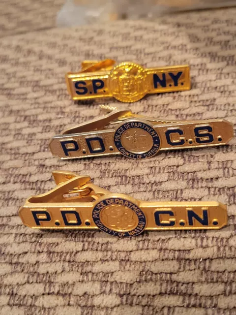 Nassau County, Suffolk County, New York State Police  Tie Clips This Is A Lot 3