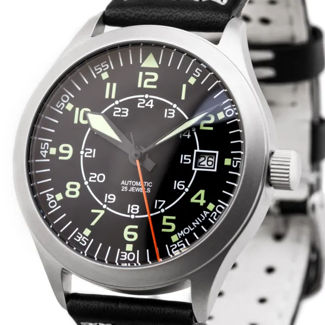 Fliegeruhr Militär Automatik Uhr mechanisch Aviation Herrenuhr TMP2824 Series