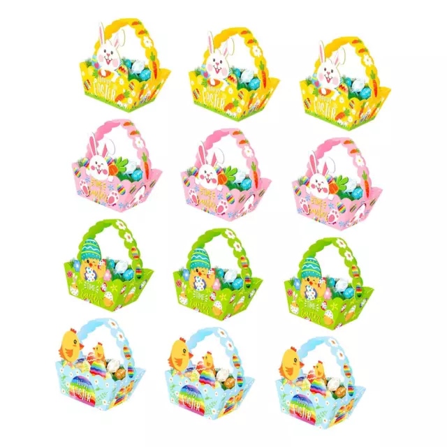 12x Easter Baskets Treat Boxes for Cookies Gift Baskets for Mom Couples