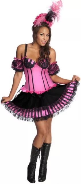 Can Can Cutie Cancan Dancer Showgirl Fancy Dress Up Halloween Sexy Adult Costume