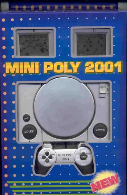 Juego De Mano Lcd Mini Poly 2001 -Incluye 3 Cartuchos De Juegos -Intercambiables