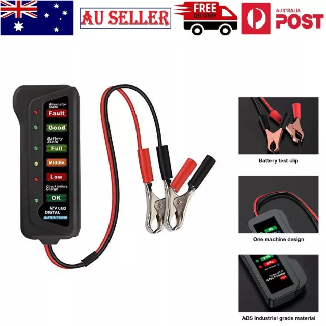 Battery Alternator Voltage Tester Automotive Car Digital Battery Load Analyzer