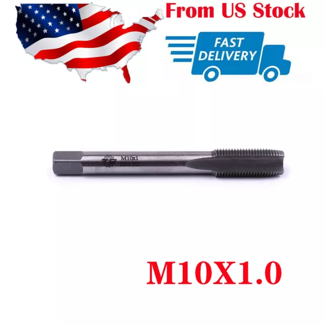 M10x1.0 HSS Metric Machine Taper Plug Tap Right Hand Screw Thread Drill Bits