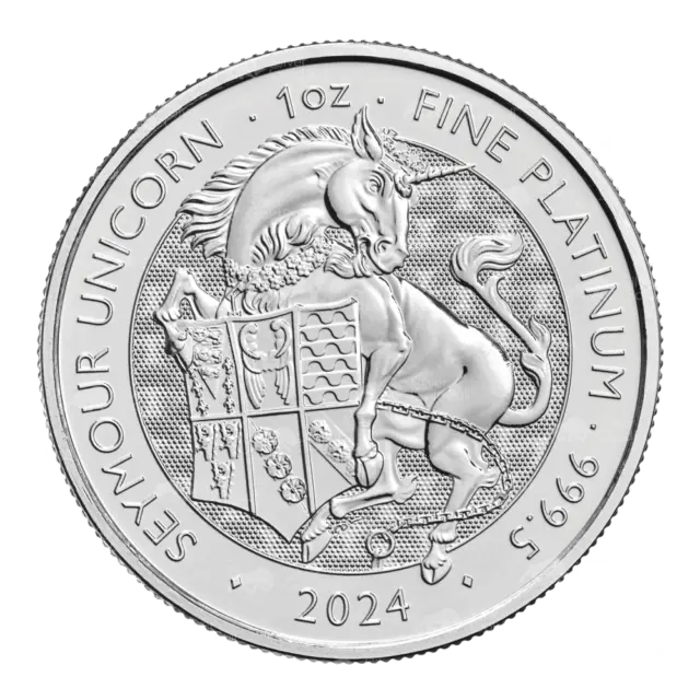 1 oz 2024 Tudor Beasts: The Seymour Unicorn Platinum Coin | The Royal Mint