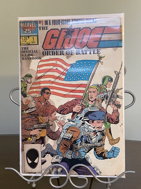  Marvel Comics G.I. Joe Order Of Battle Vol.1 No. 1 November 1986  
