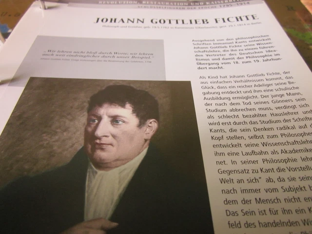 DEUTSCHE GESCHICHTE 17951914 Johann Gottlieb Fichte 17621814