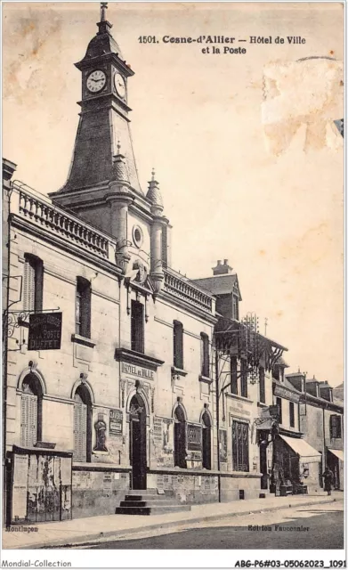 ABGP6-03-0547 - COSNE-D'ALLIER - City Hotel and the Post Office