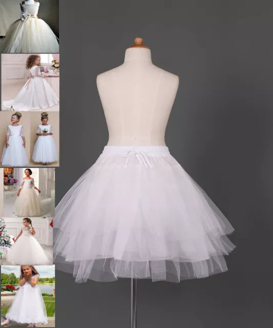 Flower Girl dress Children Underskirt Kid Wedding Crinoline Petticoat Size S M L