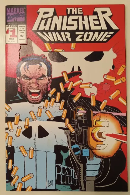The Punisher War Zone #1 1992 Marvel Comics Book Midgrade Romita Jr.