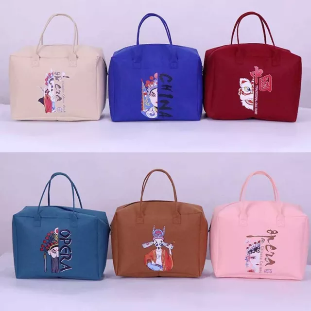 Portable Luggage Lunch Handbag Cartoon Printed Tote Bag Duffel Bag  Student