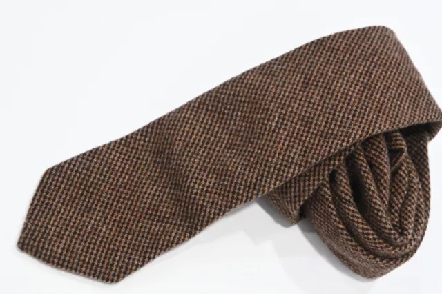 POLO RALPH LAUREN BROWN WOOL Men's Neck Tie W:3" BY L:58"