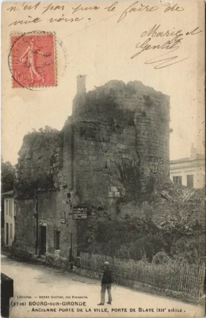 CPA BOURG-sur-GIRONDE - Old Porte de la Ville (140316)