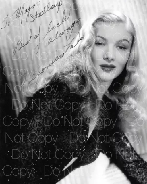 Veronica Lake signed 8X10 photo picture poster autograph RP