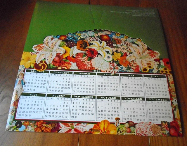 CYNTHIA HART VICTORIANA Desktop 2024 Calendar + 4 Postcards New 10.00